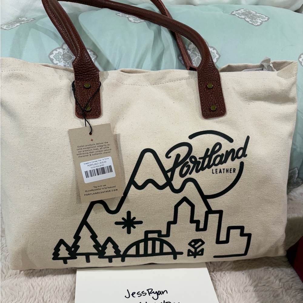 Portland Leather Portland Canvas Tote IN STORE EXCLUSIVE